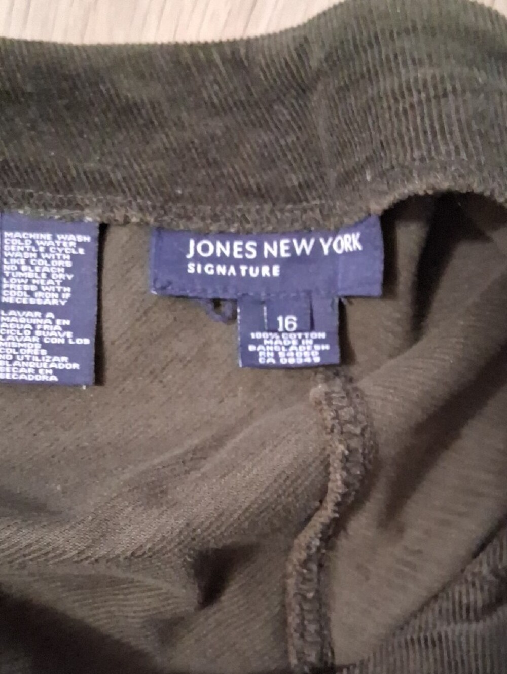 ByJones New York Deep Olive Circle Skirt - Picture 2 of 9